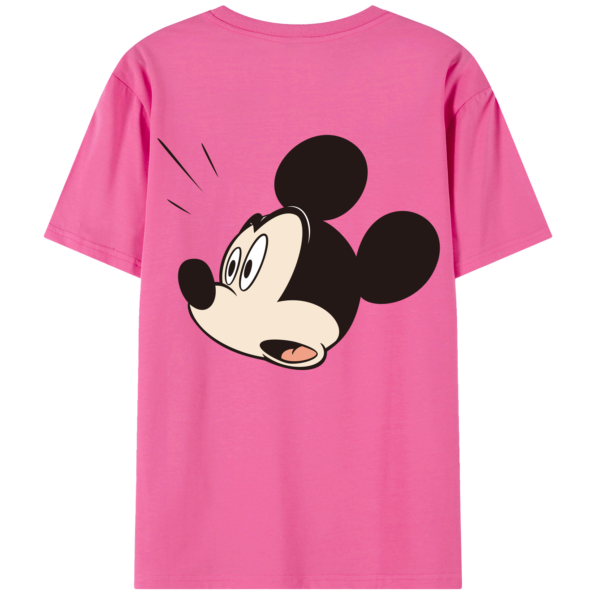 （画像用） ミッキーマウス Mickey Mouse レディース半袖Tシャツ(バックプリント)